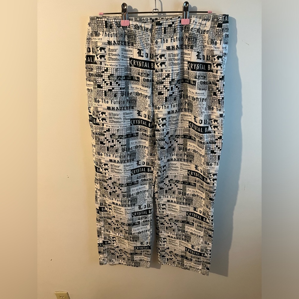 Urban Outfitters Jeans newspaper print size 12